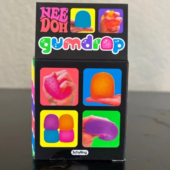 Needoh New Gum Drop Blue Schylling Sensory stress relief - Picture 5 of 7
